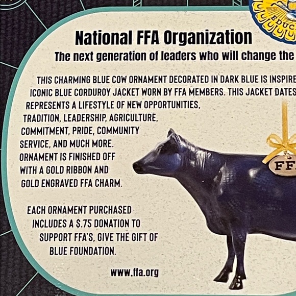 🎄 NWT Breyer brand FFA Holiday Ornament - Picture 4 of 7